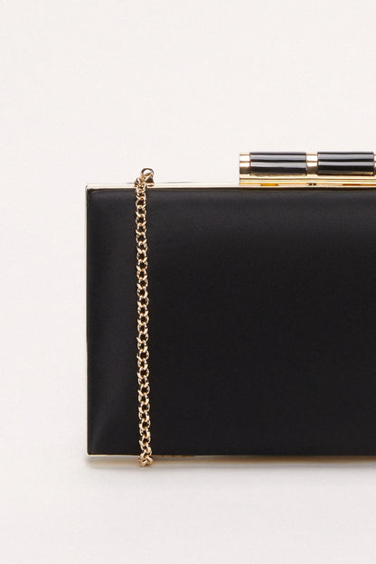 Luisa Spagnoli_Black-Light Gold_Ivy - Satin Clutch Bag_IVY H_0101 0038_04