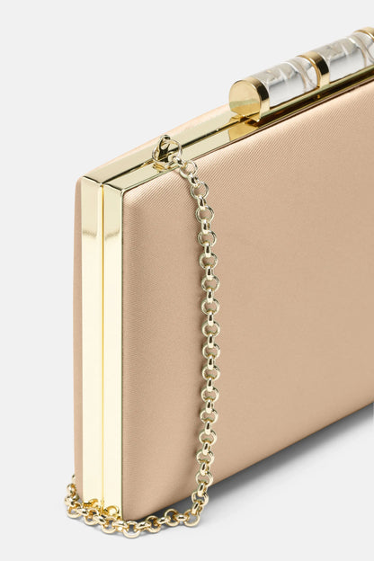 Luisa Spagnoli_Beige-Light Gold_Ivy - Satin Clutch Bag_IVY H_1125 0038_05