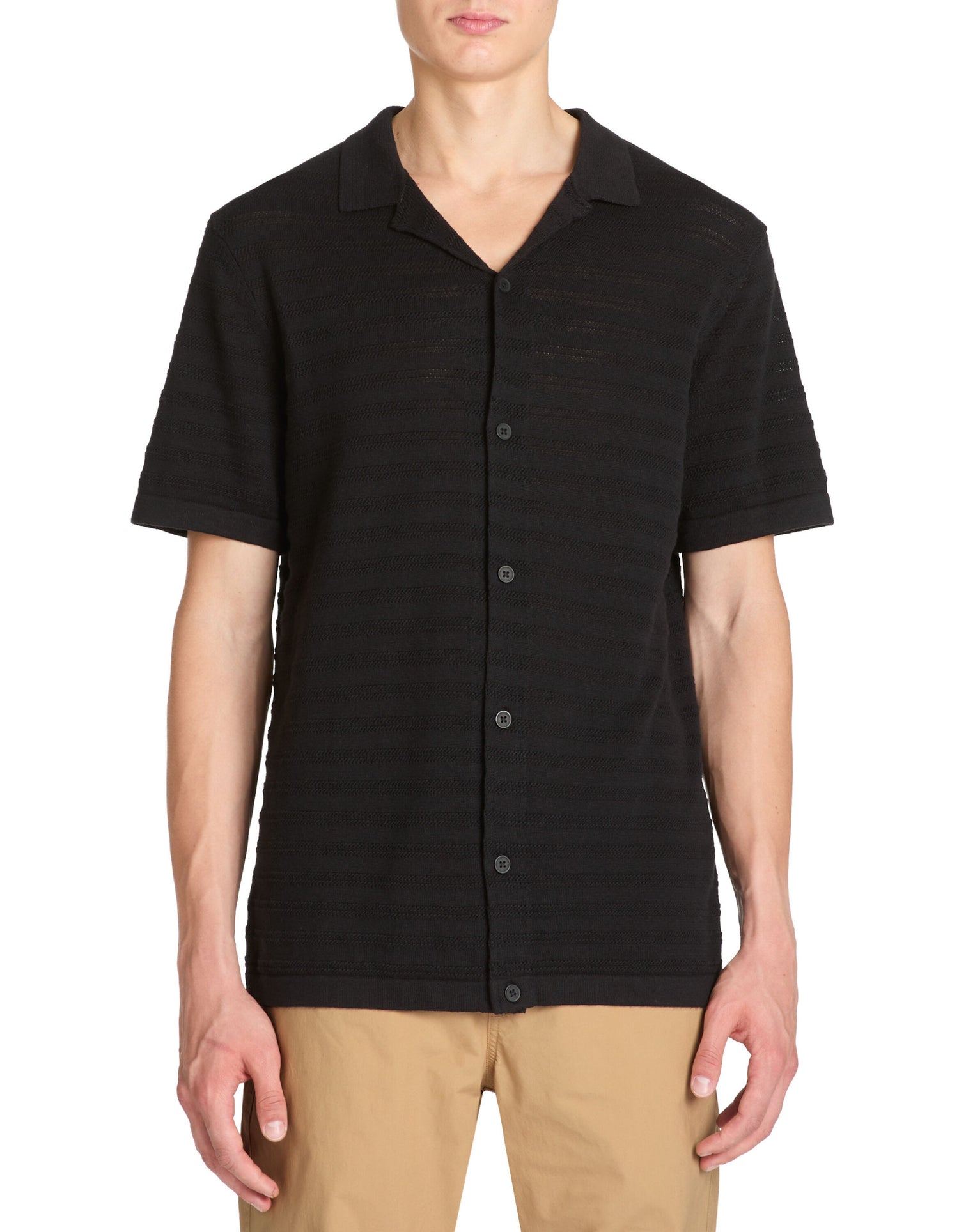 Regular Shirt 100% Cotton - Black_02