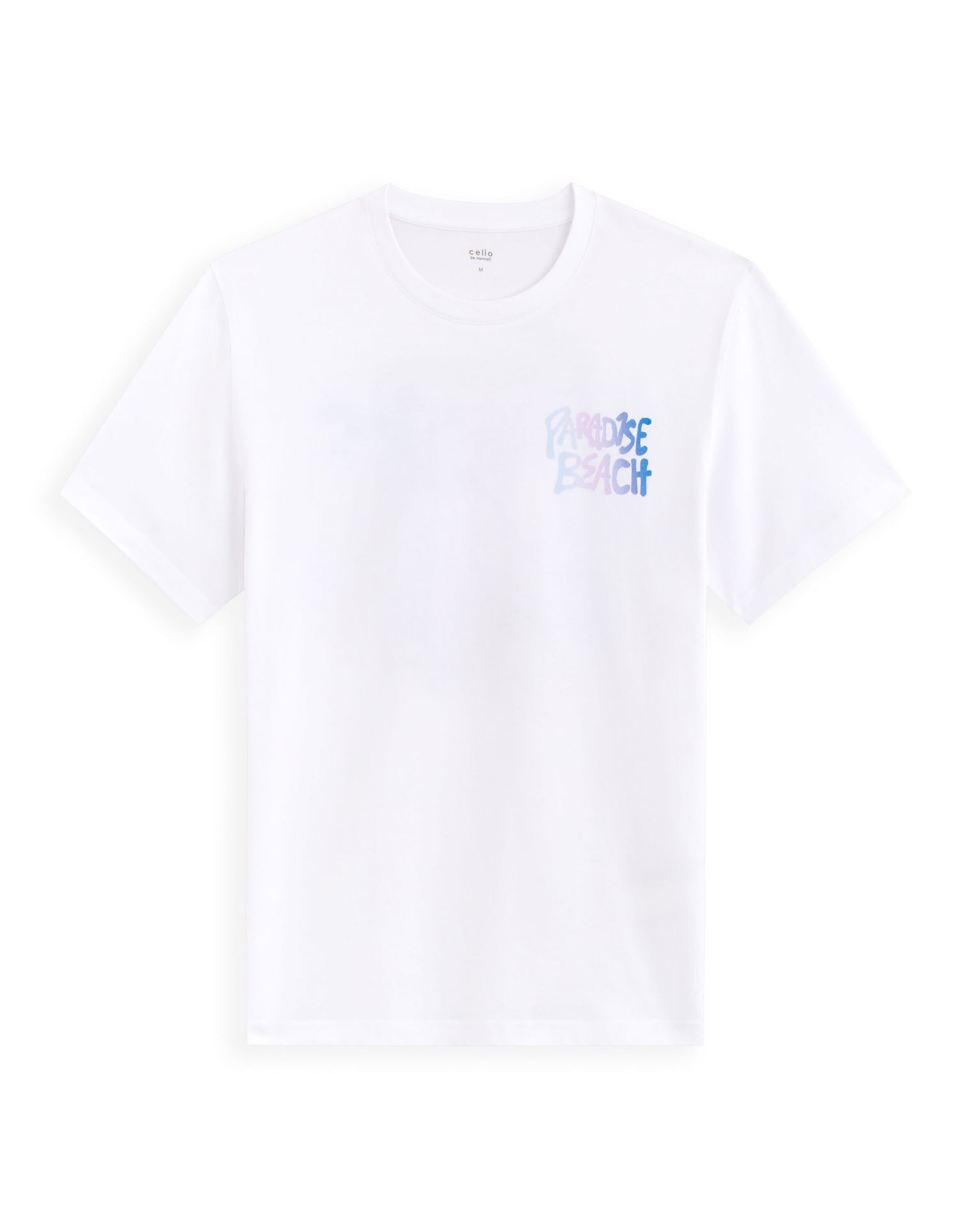 100% Cotton Boxy Crew Neck T-Shirt - White_01