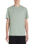 Cotton Blend Boxy Crew Neck T-Shirt - Sage Green_02