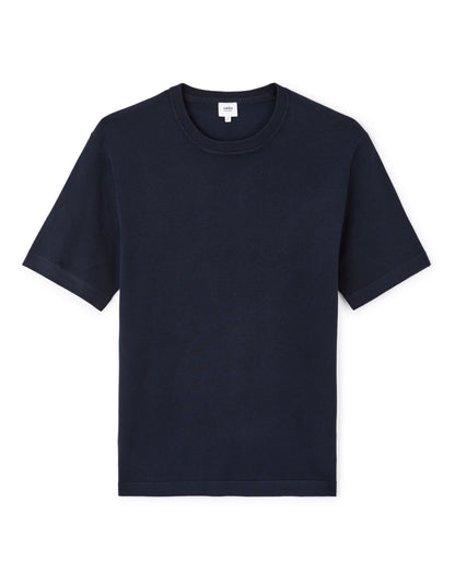 Celio_Navy 100% Cotton Round-Neck Boxy T-Shirt_JEHINATA_NAVY_04