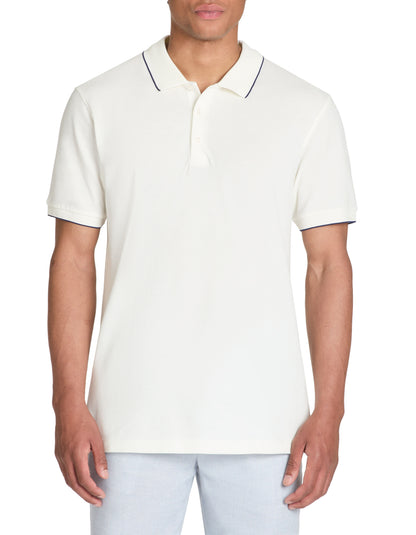 Regular Cotton Pique Polo Shirt - Beige_02