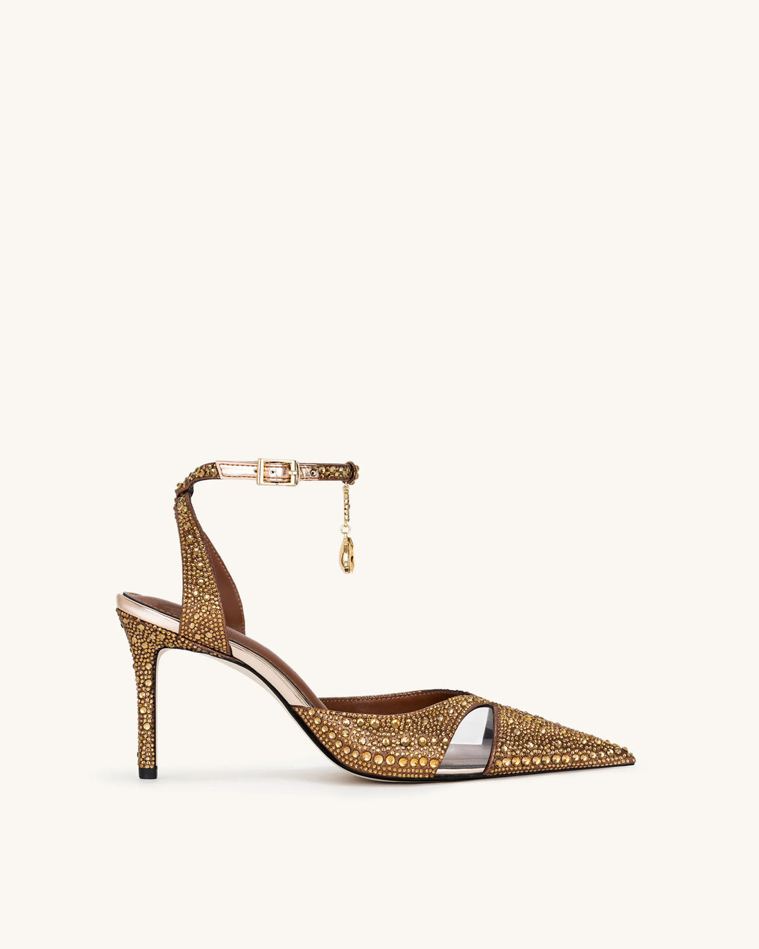 JW PEI Brown Women Haidi Artificial Crystal Pumps - Brown SKU: JF30405-3_Brown Image 01