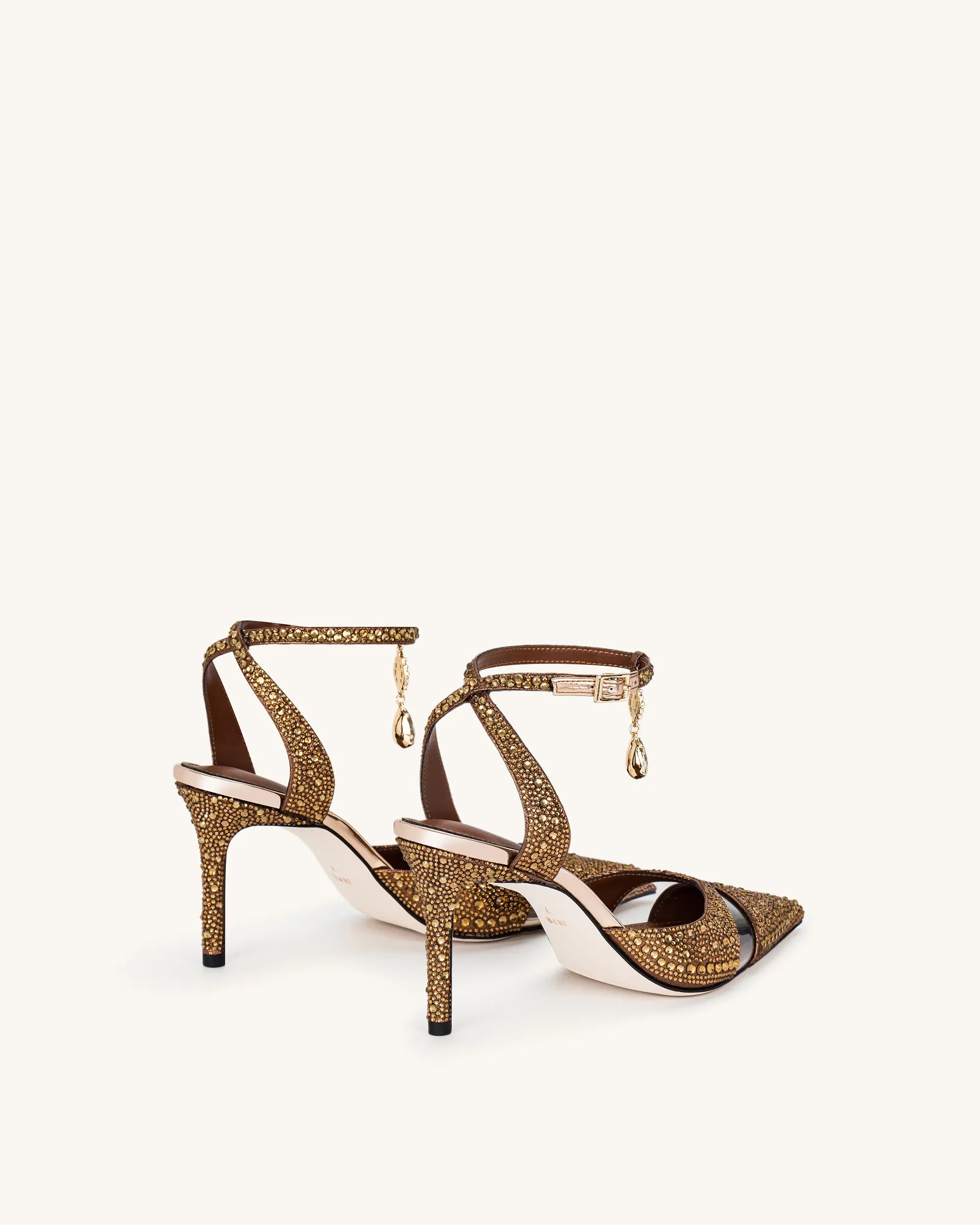 JW PEI Brown Women Haidi Artificial Crystal Pumps - Brown SKU: JF30405-3_Brown Image 04