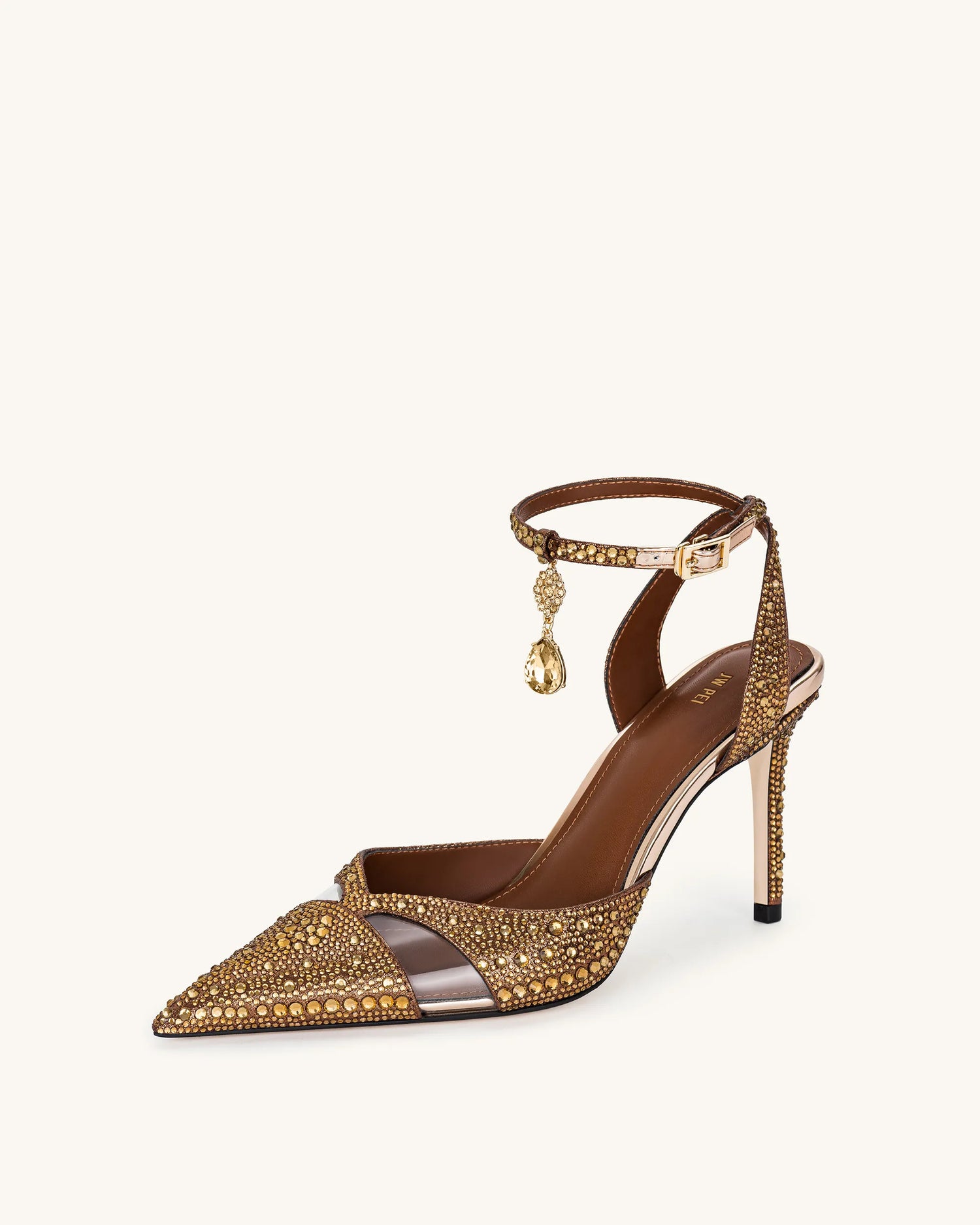 JW PEI Brown Women Haidi Artificial Crystal Pumps - Brown SKU: JF30405-3_Brown Image 06