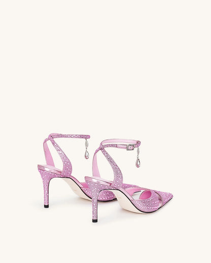 JW PEI_Pink_Haidi Artificial Crystal Pumps_JF30405-4_Pink_04