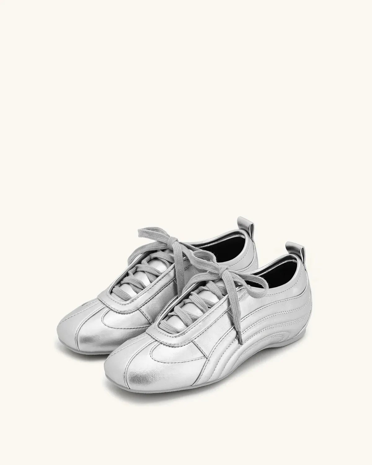 JW PEI_Silver_Ferne Streamlined Lustrous Sneakers_JF30519-9_Silver_02