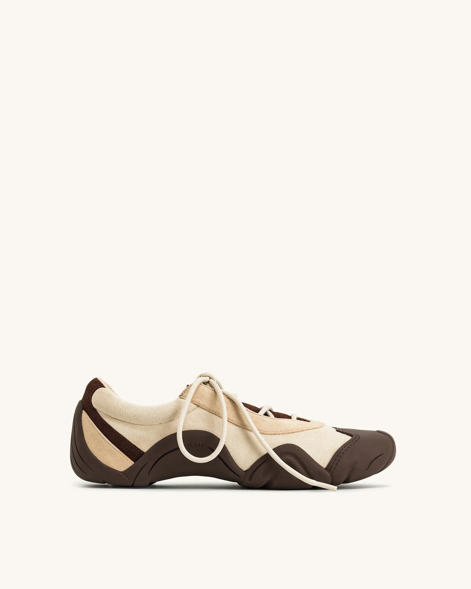 JW PEI Light Brown Women Caitlin Lace-up Ballerina Sneakers  SKU: JF30521-32_Light Brown Image 03