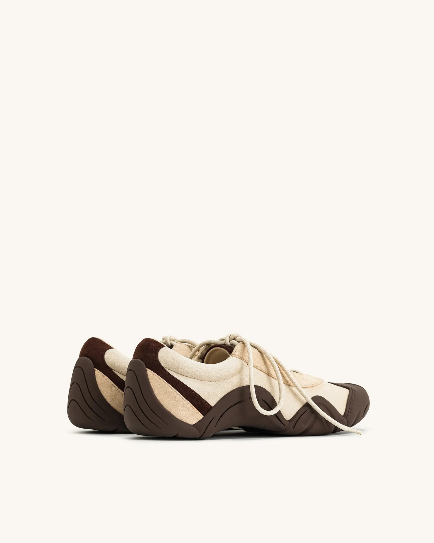JW PEI Light Brown Women Caitlin Lace-up Ballerina Sneakers  SKU: JF30521-32_Light Brown Image 05