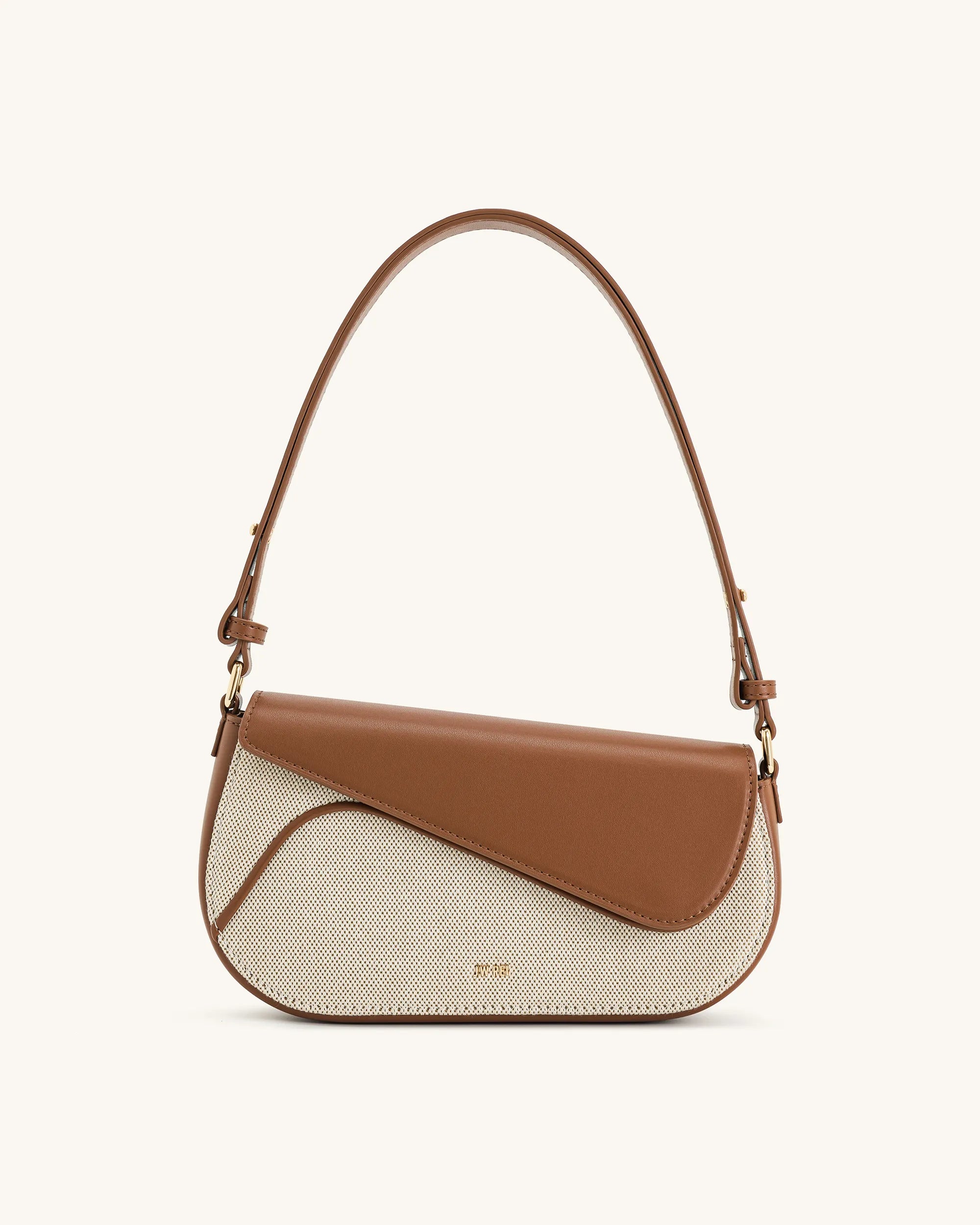 JW PEI_Brown Canvas_Addisyn Shoulder Bags_JH30314-31_Brown Canvas_01