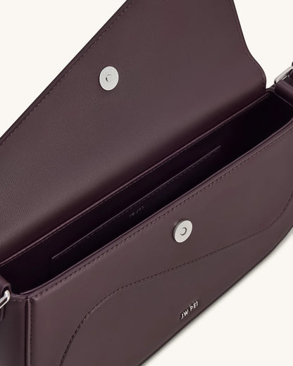 JW PEI Deep Brown Women Addisyn Shoulder Bag - Deep Brown SKU: JH30314-32_Deep Brown Image 04