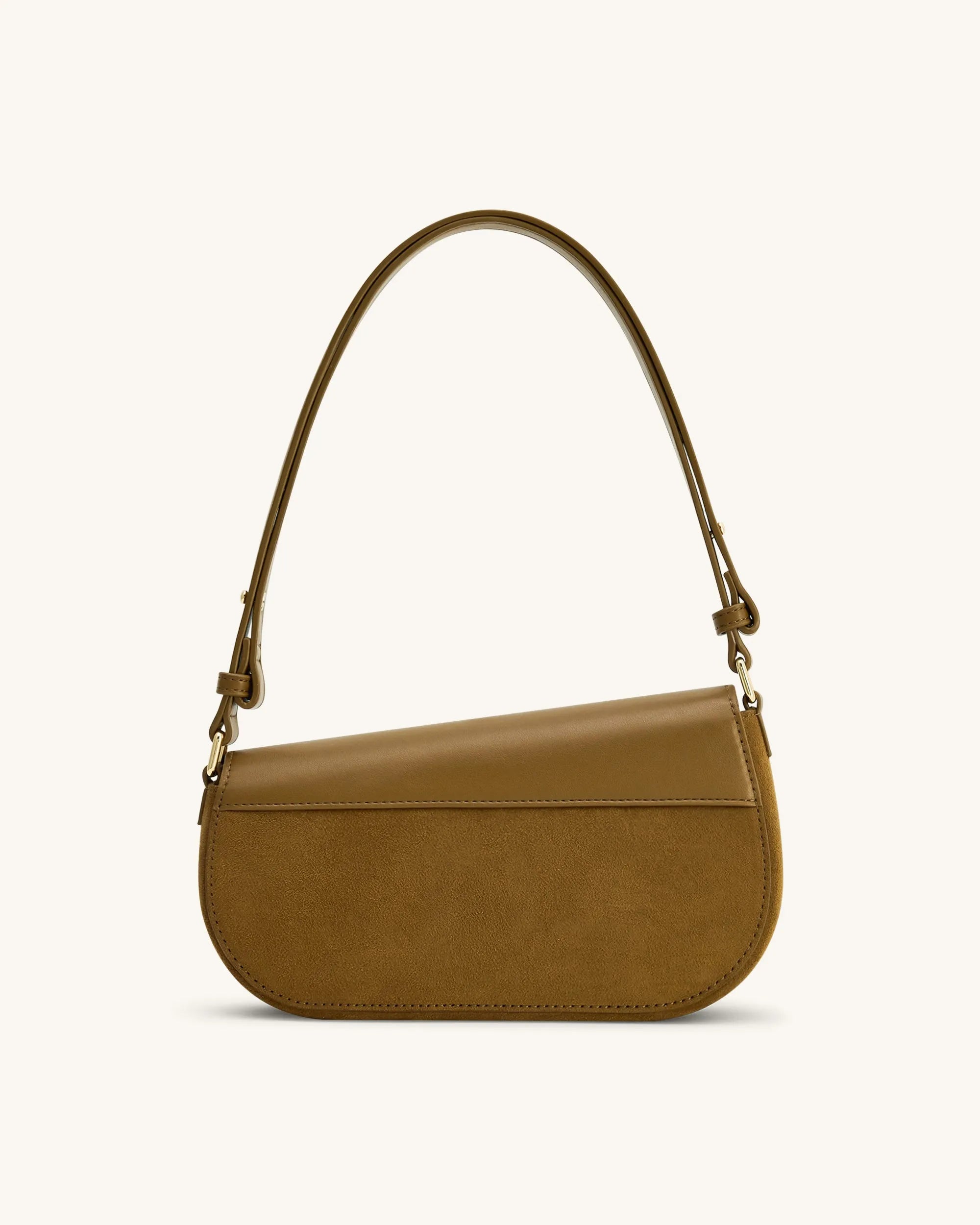 JW PEI Olive Women Addisyn Faux Suede Panel Shoulder Bag - Olive SKU: JH30314-72_Olive Image 03