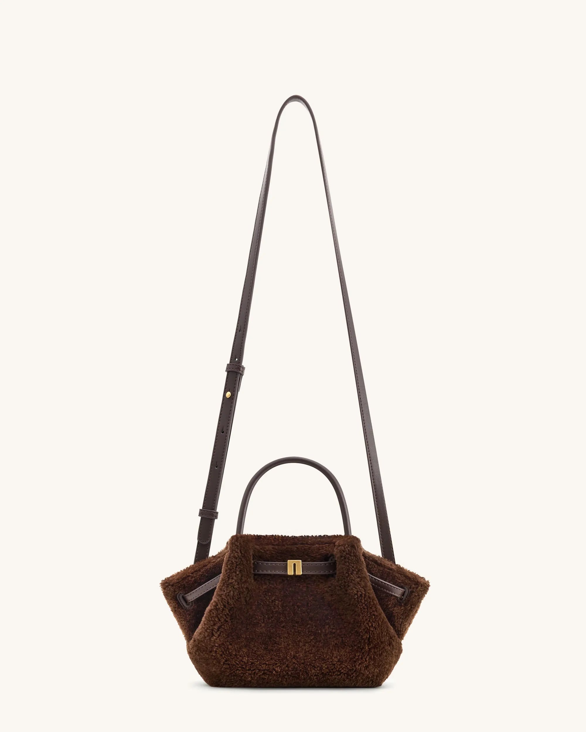 JW PEI_Dark Brown_Hana Mini Faux Fur Tote Bag_JH306A03-32_Dark Brown_02