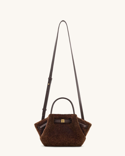 JW PEI_Dark Brown_Hana Mini Faux Fur Tote Bag_JH306A03-32_Dark Brown_02