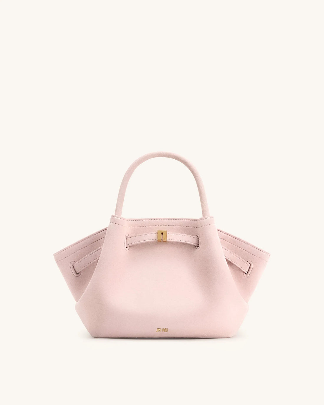 JW Pei Pink Women Hana Mini Faux Suede Tote Bag SKU: JH306A03-40_Pink Image 01