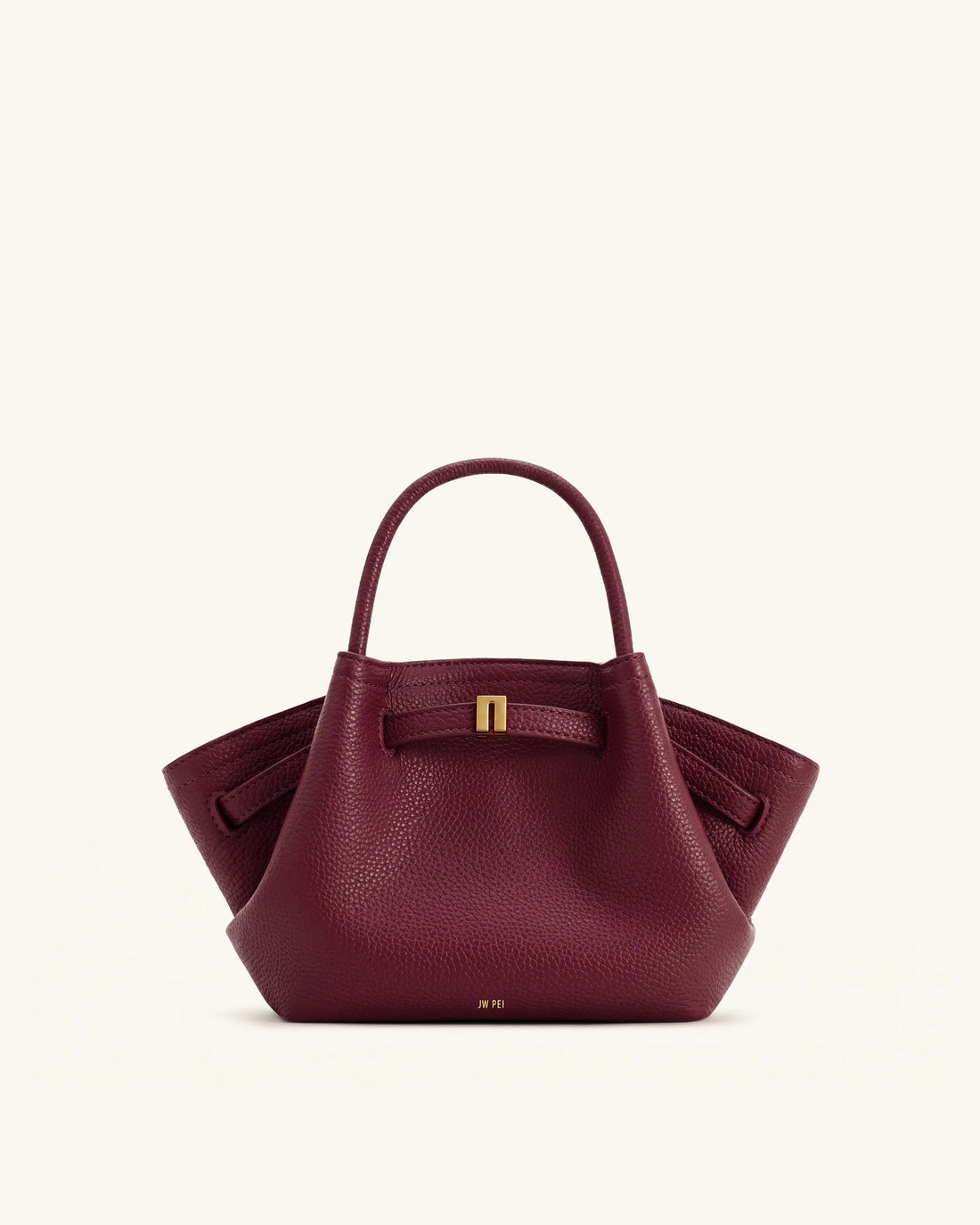 JW Pei Burgundy Women Hana Mini Tote Bag SKU: JH306A03-42_Burgundy Image 01