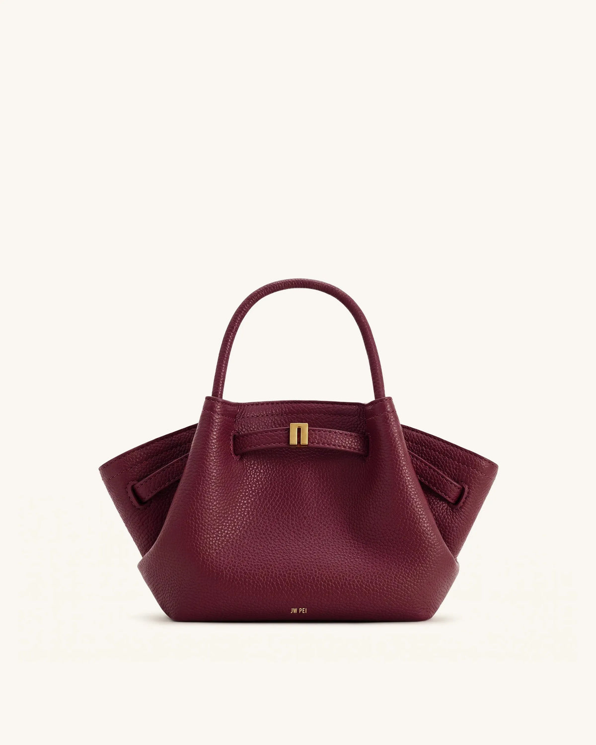 JW Pei Burgundy Women Hana Mini Tote Bag SKU: JH306A03-42_Burgundy Image 01