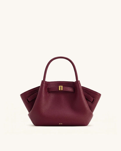JW Pei Burgundy Women Hana Mini Tote Bag SKU: JH306A03-42_Burgundy Image 01