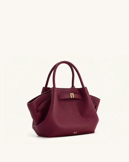 JW Pei Burgundy Women Hana Mini Tote Bag SKU: JH306A03-42_Burgundy Image 02
