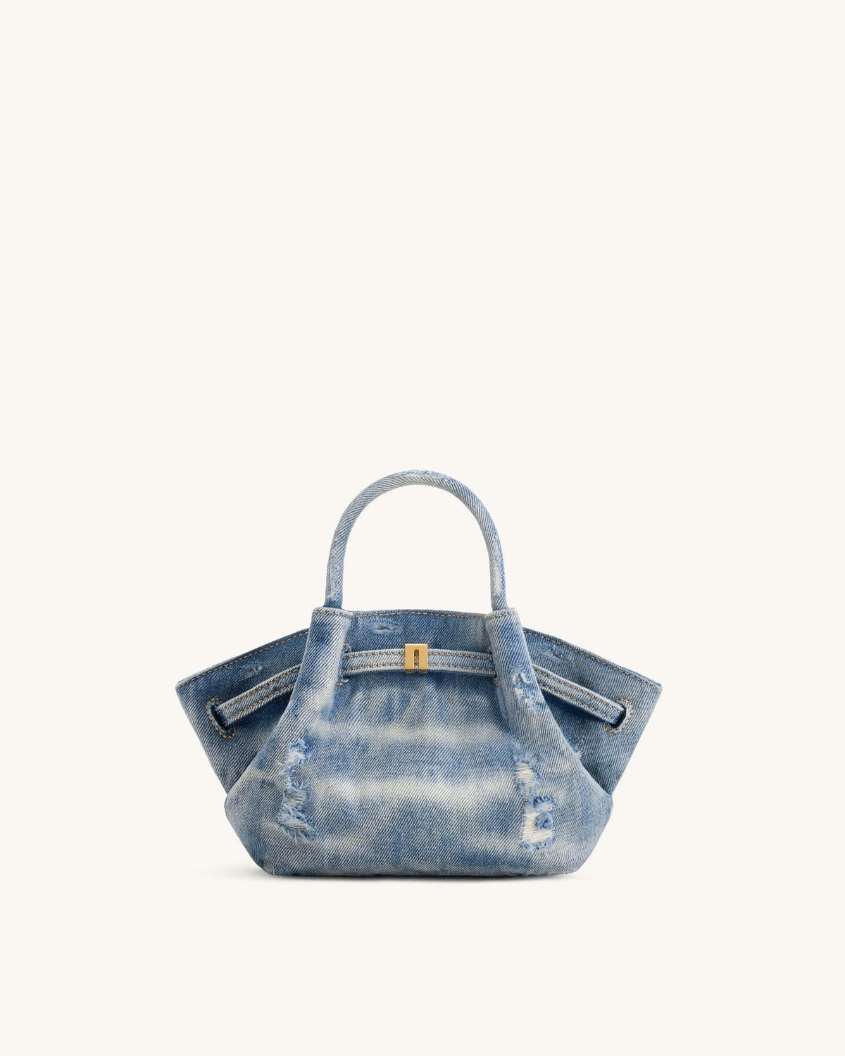 JW Pei Blue Women Hana Mini Denim Tote Bag SKU: JH306A03-5_Blue Image 01
