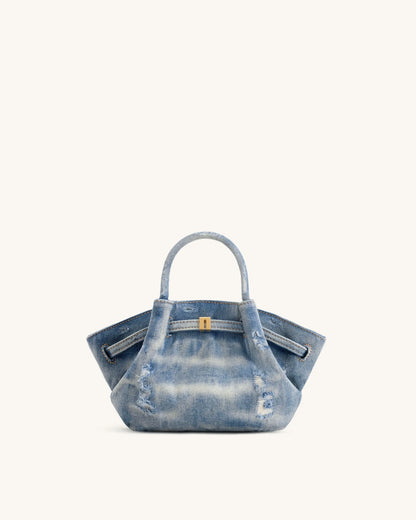JW Pei Blue Women Hana Mini Denim Tote Bag SKU: JH306A03-5_Blue Image 01