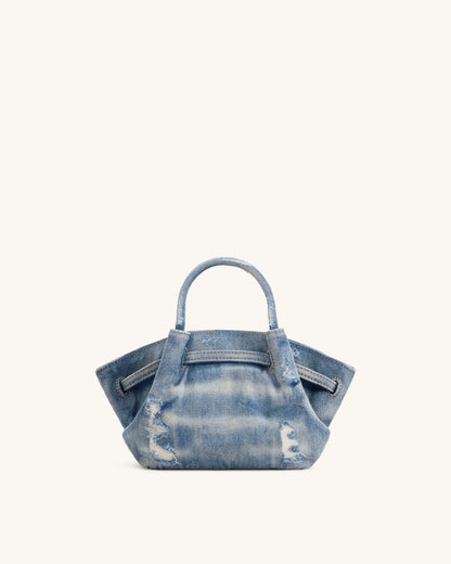 JW Pei Blue Women Hana Mini Denim Tote Bag SKU: JH306A03-5_Blue Image 04