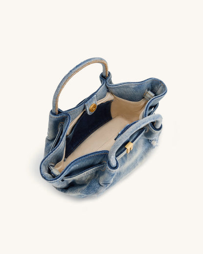 JW Pei Blue Women Hana Mini Denim Tote Bag SKU: JH306A03-5_Blue Image 05
