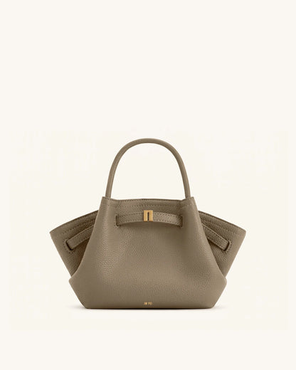 JW Pei Mud Gray Women Hana Mini Tote Bag SKU: JH306A03-91_Mud Gray Image 01