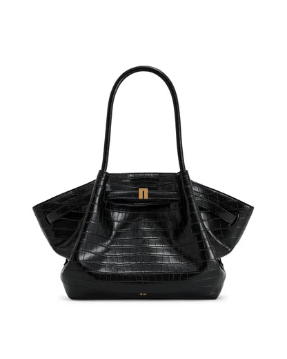 JW PEI_Black Croc_Hana Medium Tote Bags_JH306B04-13_Black Croc_01