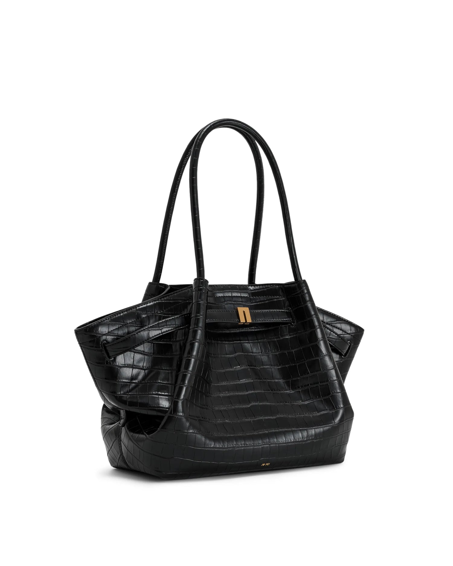 JW PEI_Black Croc_Hana Medium Tote Bags_JH306B04-13_Black Croc_04