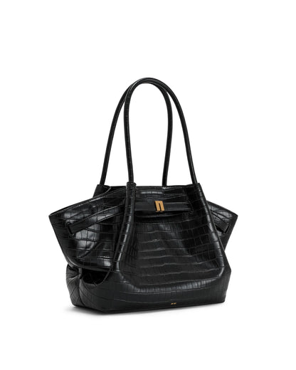 JW PEI_Black Croc_Hana Medium Tote Bags_JH306B04-13_Black Croc_04