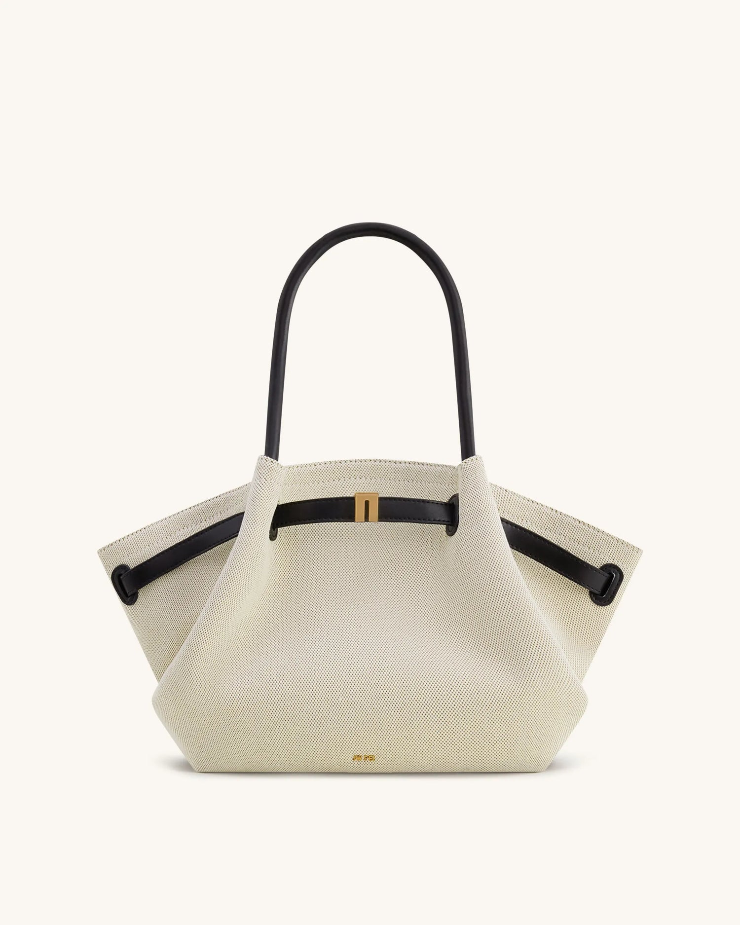 JW PEI Black Canvas Women Hana Medium Tote Bag - Black Canvas SKU: JH306B04-15_Black Canvas Image 01