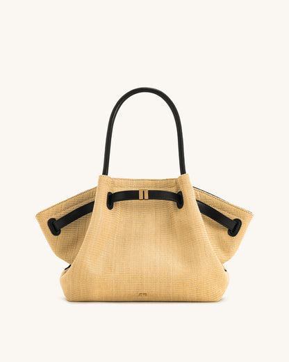 JW PEI_Brown Straw_Hana Medium Faux Straw Tote Bags_JH306B04-35_Brown Straw_01