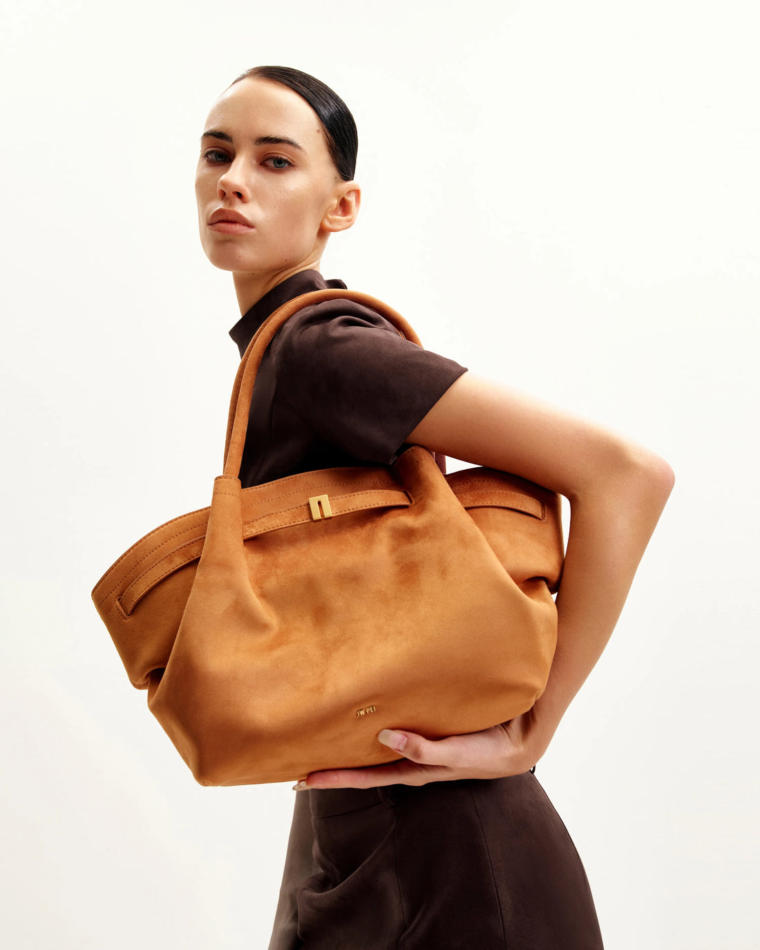 JW PEI_Brown_Hana Medium Faux Suede Tote Bags_JH306B04-3_Brown_02