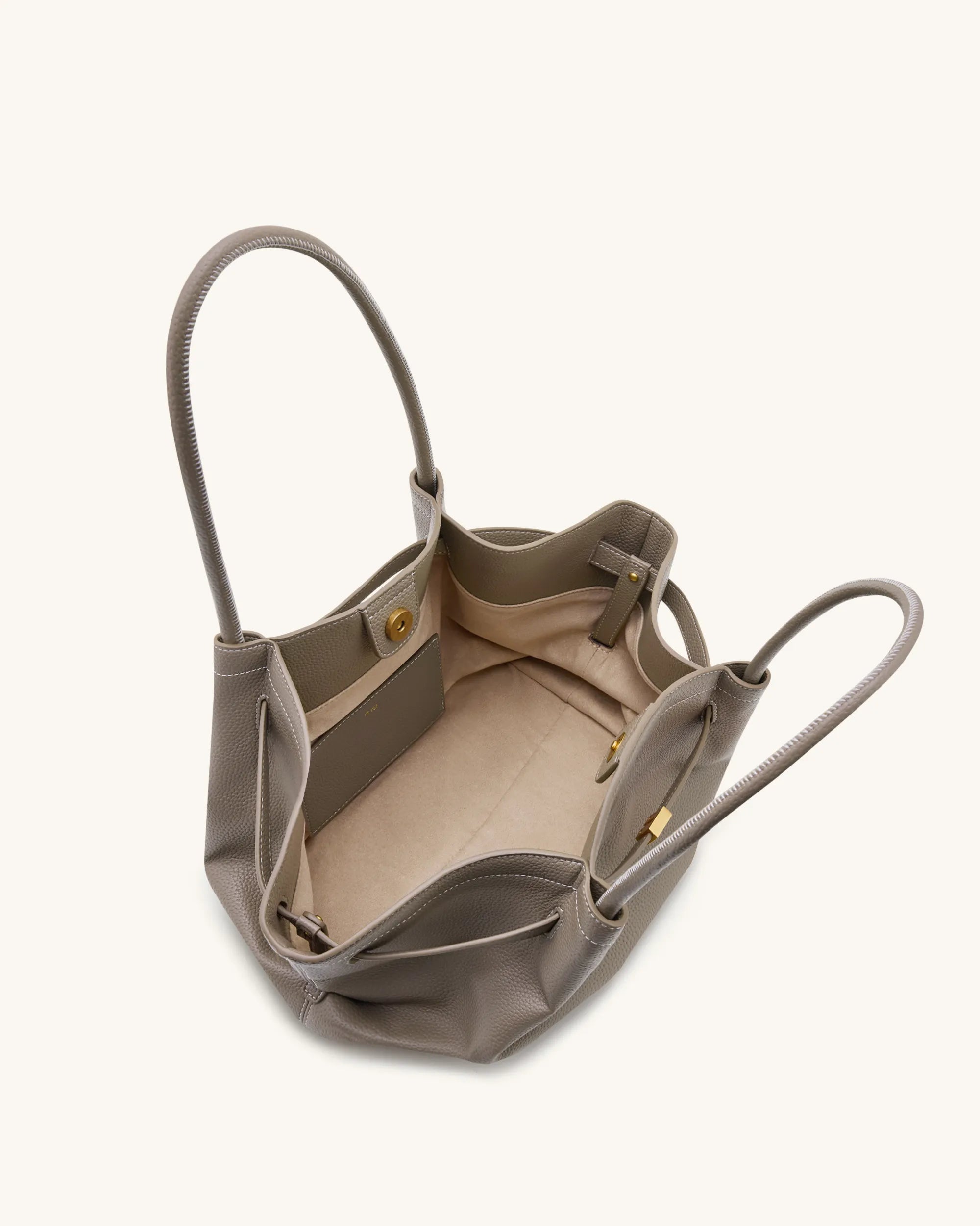 JW PEI Taupe Women Hana Medium Tote Bag  SKU: JH306B04-9_Taupe Image 04
