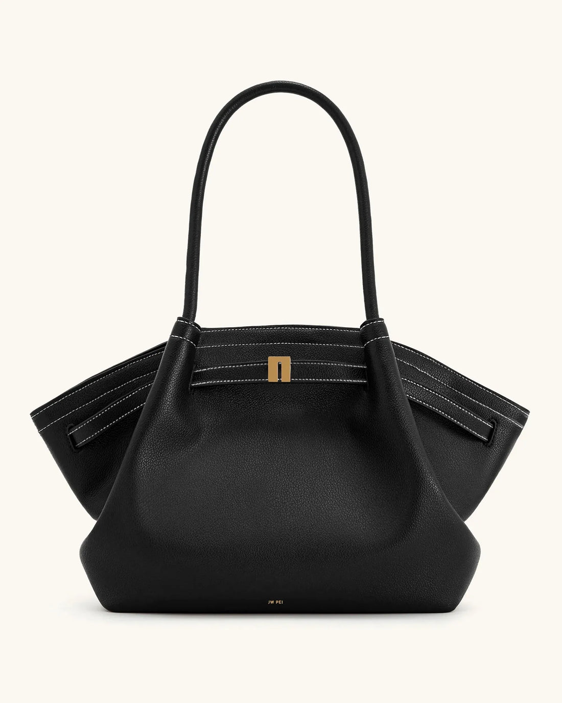 JW PEI Black Women Hana Large Tote Bag - Black SKU: JH306C05-1_Black Image 01