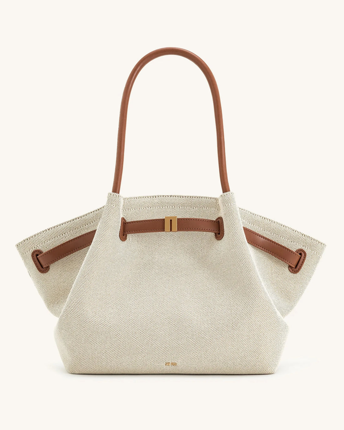 JW PEI Brown Canvas Women Hana Large Tote Bag - Brown Canvas SKU: JH306C05-31_Brown Canvas Image 01
