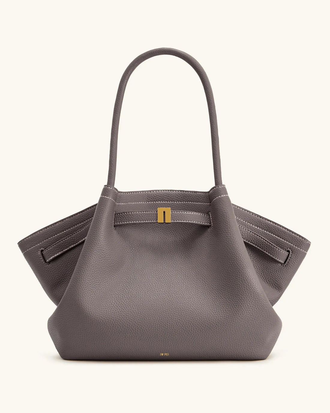 JW PEI Taupe Women Hana Large Tote Bag - Taupe SKU: JH306C05-9_Taupe Image 01