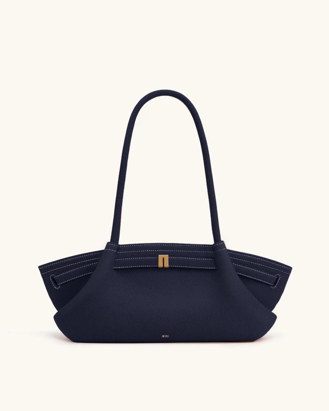 JW PEI Navy Women Hana Wide Tote Bag - Navy SKU: JH306D06-5_Navy Image 01