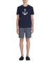 Short Cotton Pyjamas - Navy_02