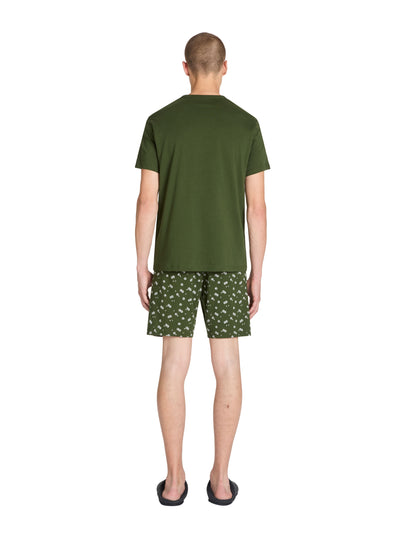 Pajamas Shorts In Cotton - Green_03