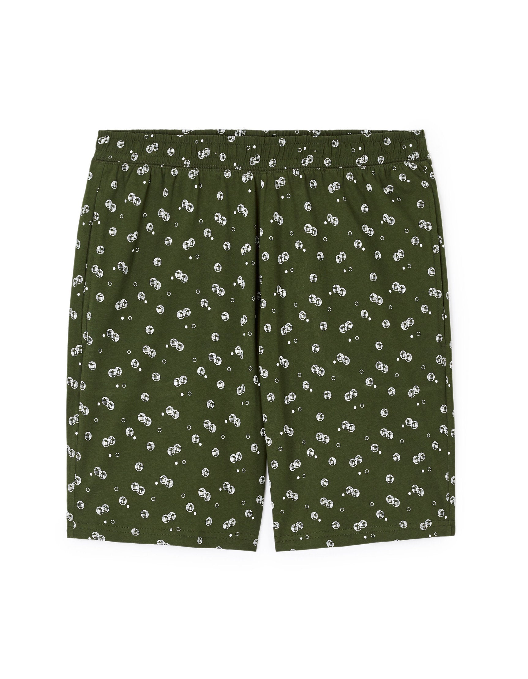 Pajamas Shorts In Cotton - Green_04