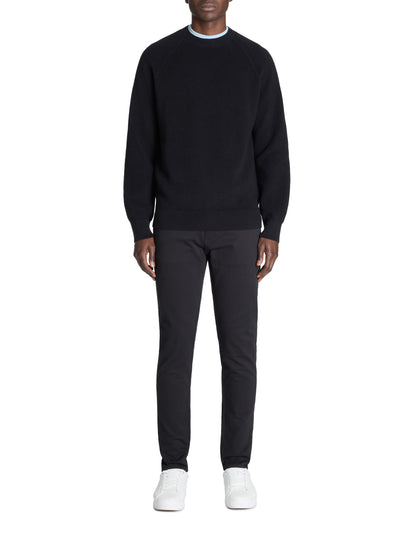 Celio_Black 100% Stretch Cotton Slim Pants_JOFIVE_NOIR_01