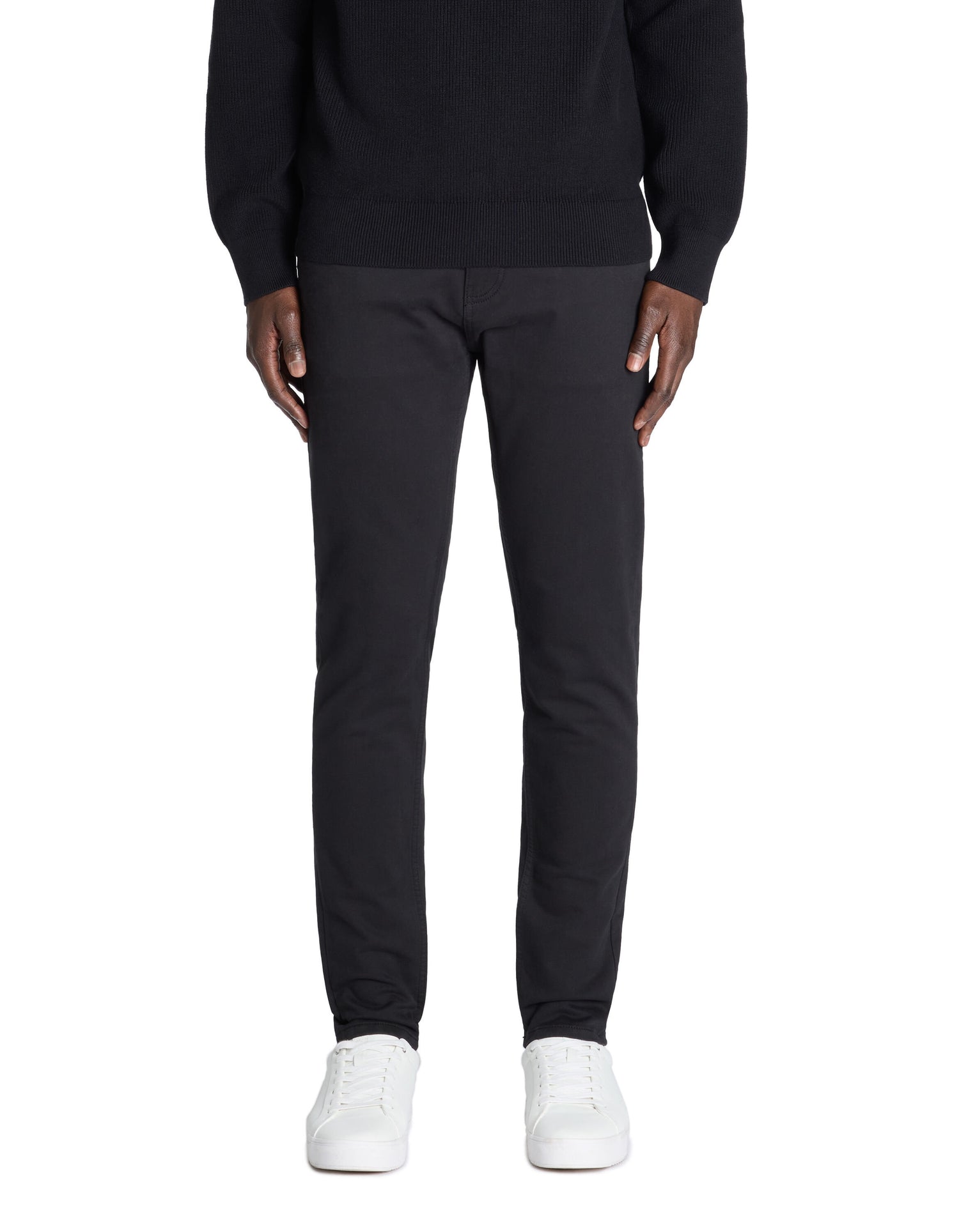 Celio_Black 100% Stretch Cotton Slim Pants_JOFIVE_NOIR_02