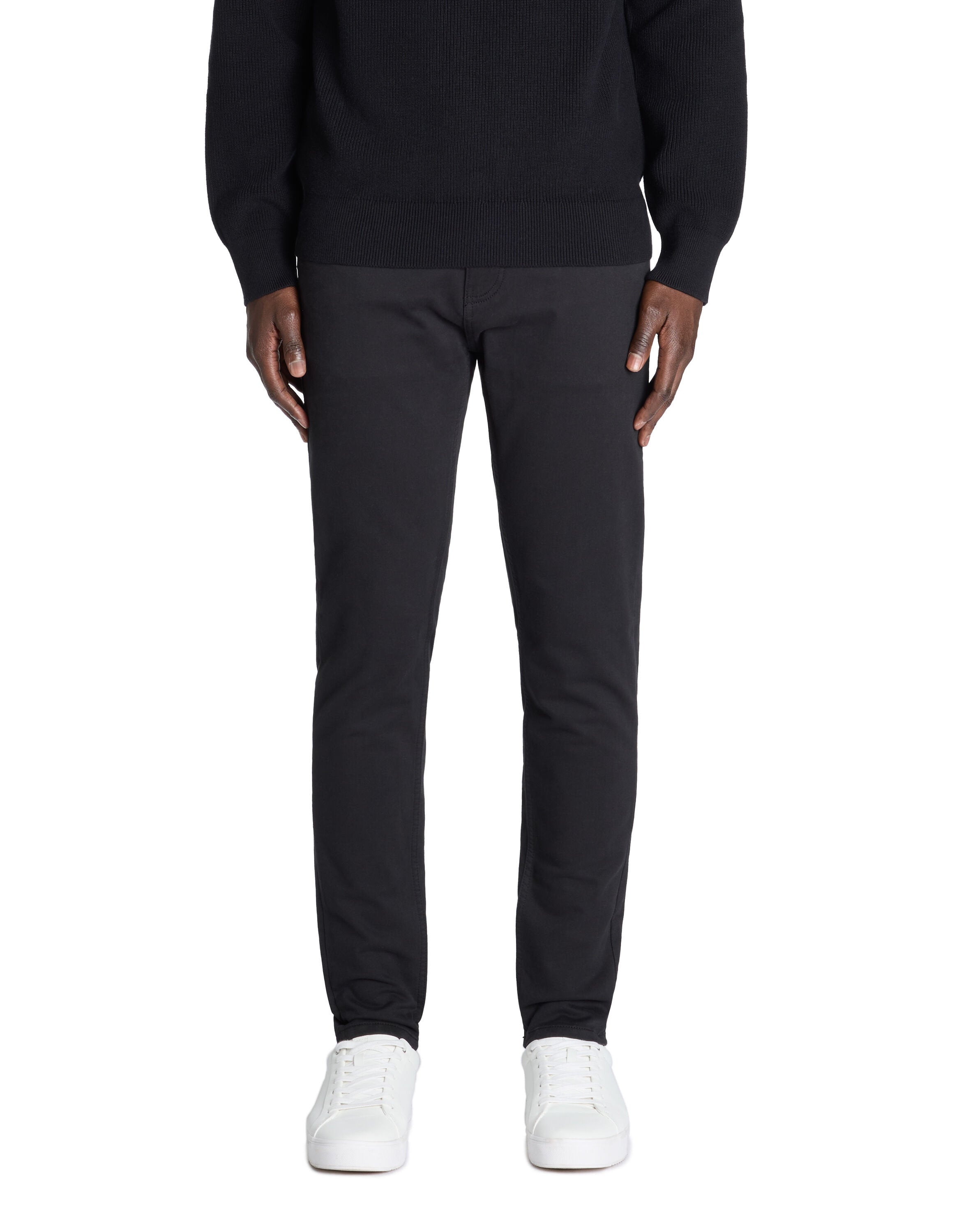 Celio_Black 100% Stretch Cotton Slim Pants_JOFIVE_NOIR_02