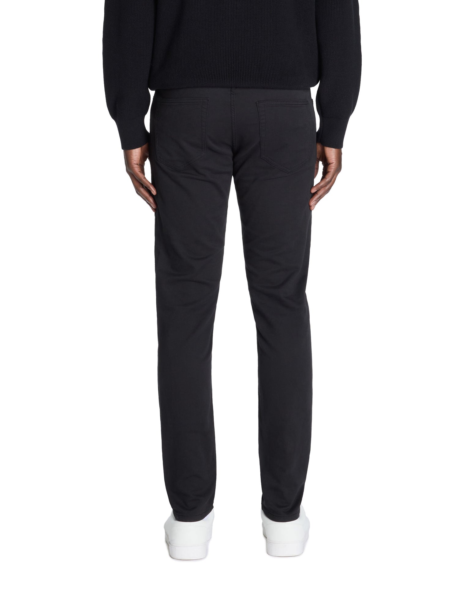 Celio_Black 100% Stretch Cotton Slim Pants_JOFIVE_NOIR_03