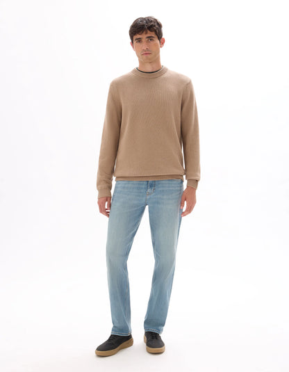 Celio_Bleached H25_C.15 Straight Stretch Cotton Jeans_JOLESS_BLEACHED H25_01