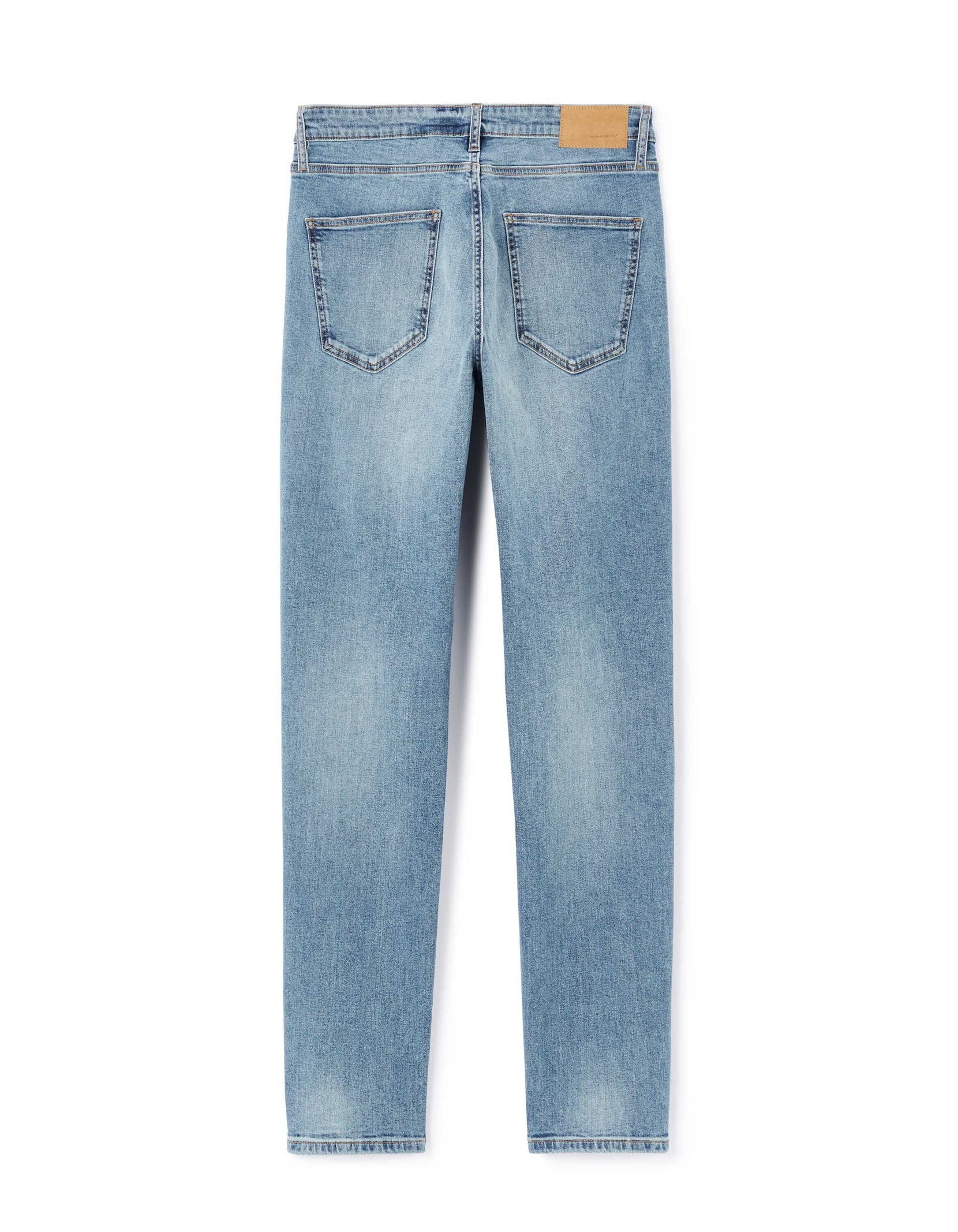 Celio_Light Blue Straight Stretch Cotton Jeans_JOLESS_BLEACHED_05
