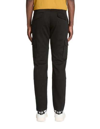 Celio_Black Straight Cargo Pants_JOMAILLE_BLACK_03